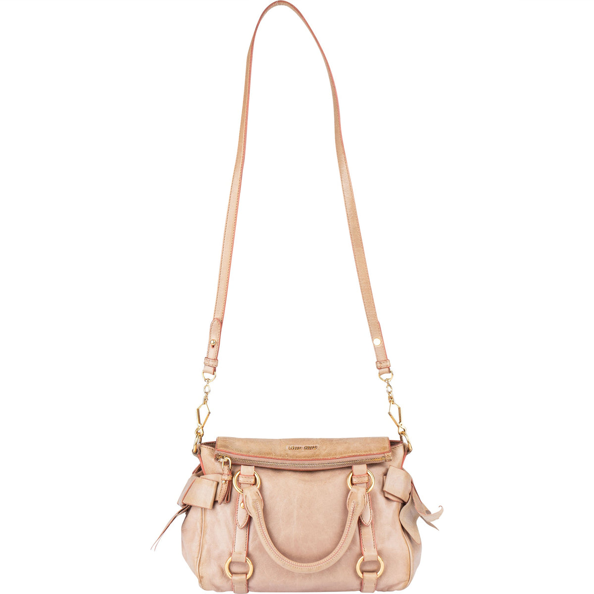 Miu Miu Rosa Leder City Handtasche, Bild 6 von 11
