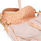 Borsa Saddle Christian Dior in pelle di struzzo e montone rosa
