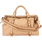 Miu Miu Classic City aus Leder und Stoff – Vorderansicht