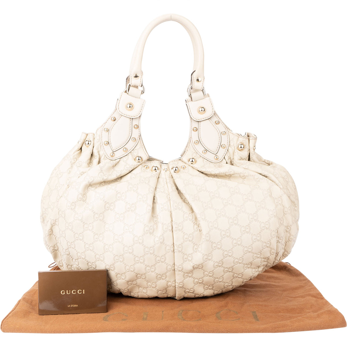 Gucci GG Leder Monogram Palham Handtasche, Bild 2 von 11