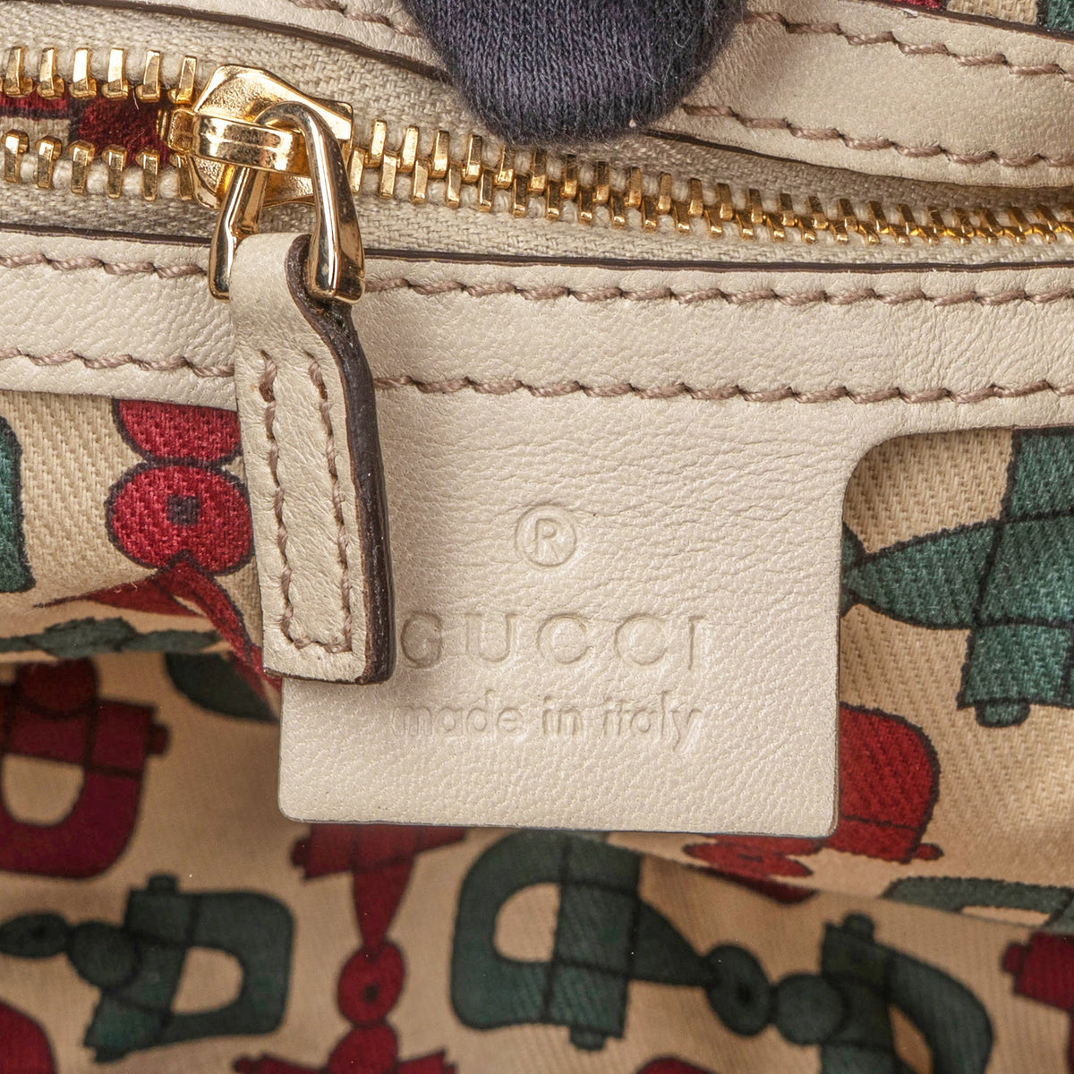 Gucci GG Leder Monogram Palham Handtasche, Bild 10 von 11