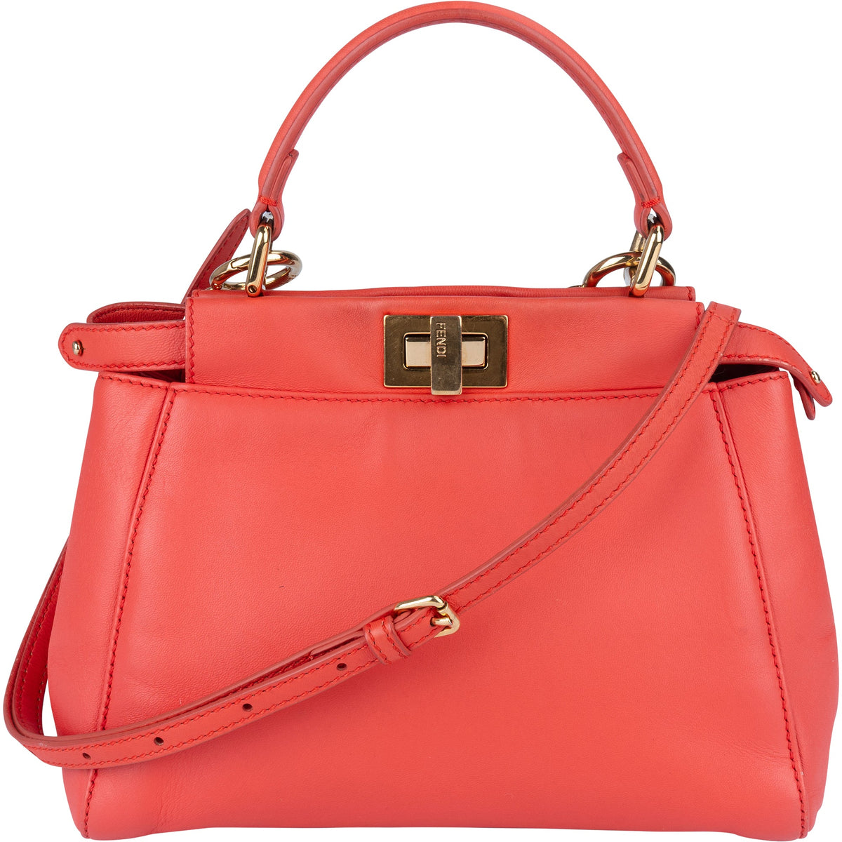 Bolso de mano Mini Peekaboo de piel Fendi