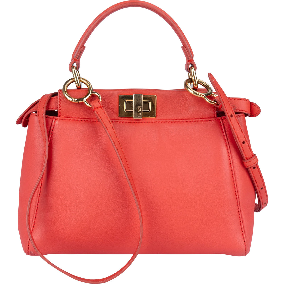 Bolso de mano Mini Peekaboo de piel Fendi