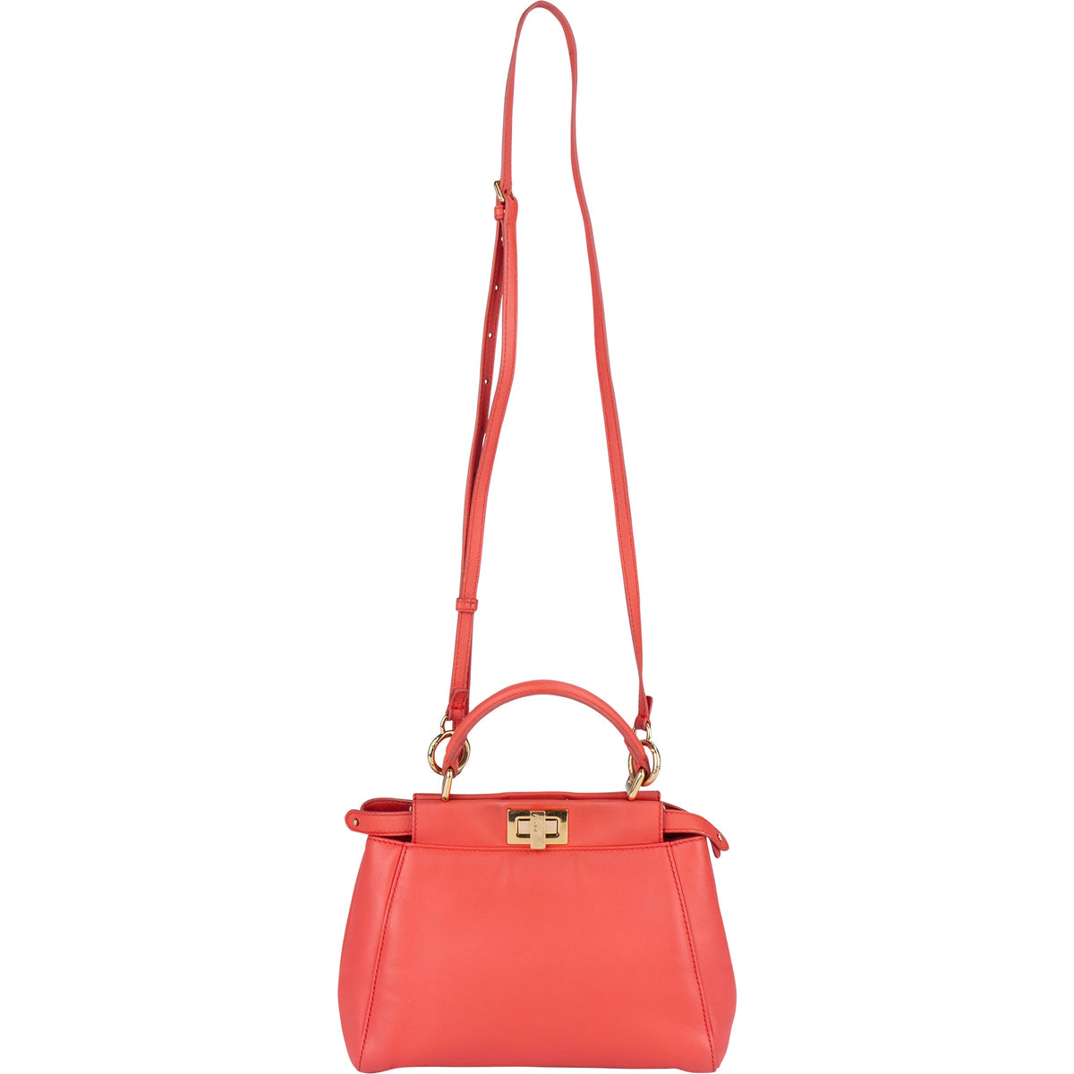 Bolso de mano Mini Peekaboo de piel Fendi
