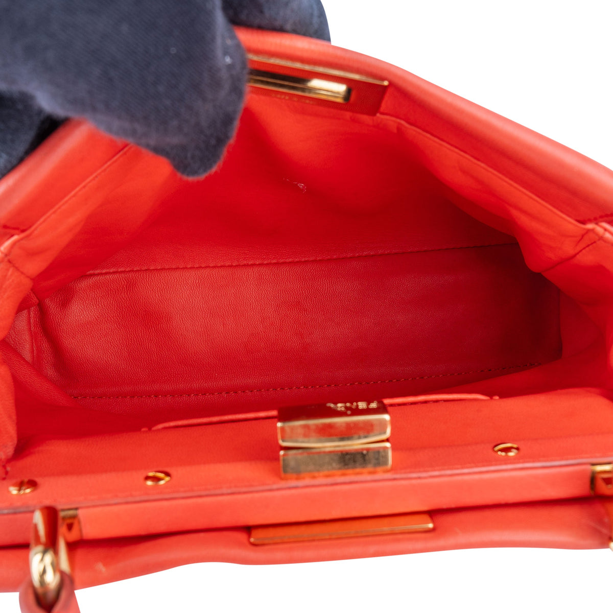 Bolso de mano Mini Peekaboo de piel Fendi
