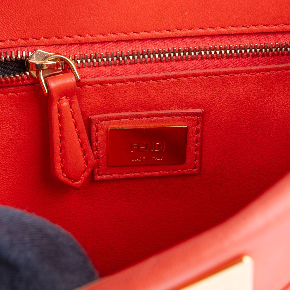 Bolso de mano Mini Peekaboo de piel Fendi