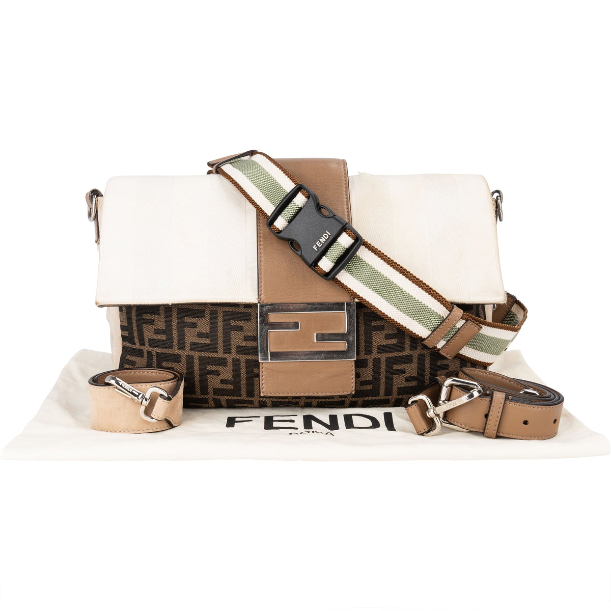 Fendi FF Monogram Baguette Zucca 3 in 1 Umhängetasche, Bild 2 von 14