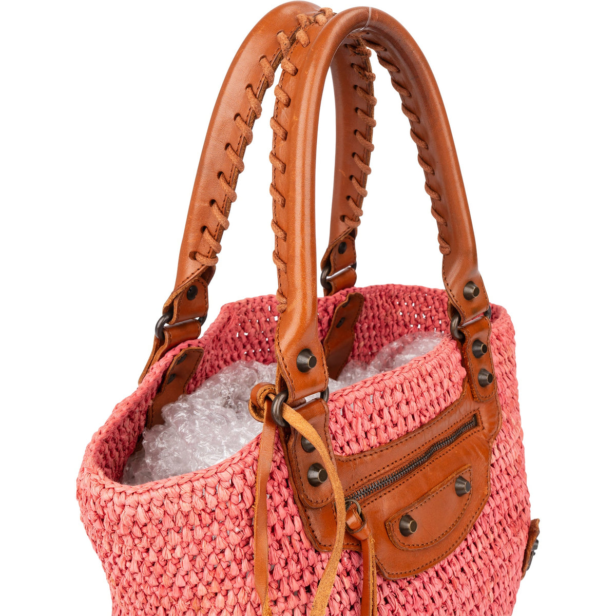 Balenciaga Raffia Panier City Handtasche, Bild 3 von 11