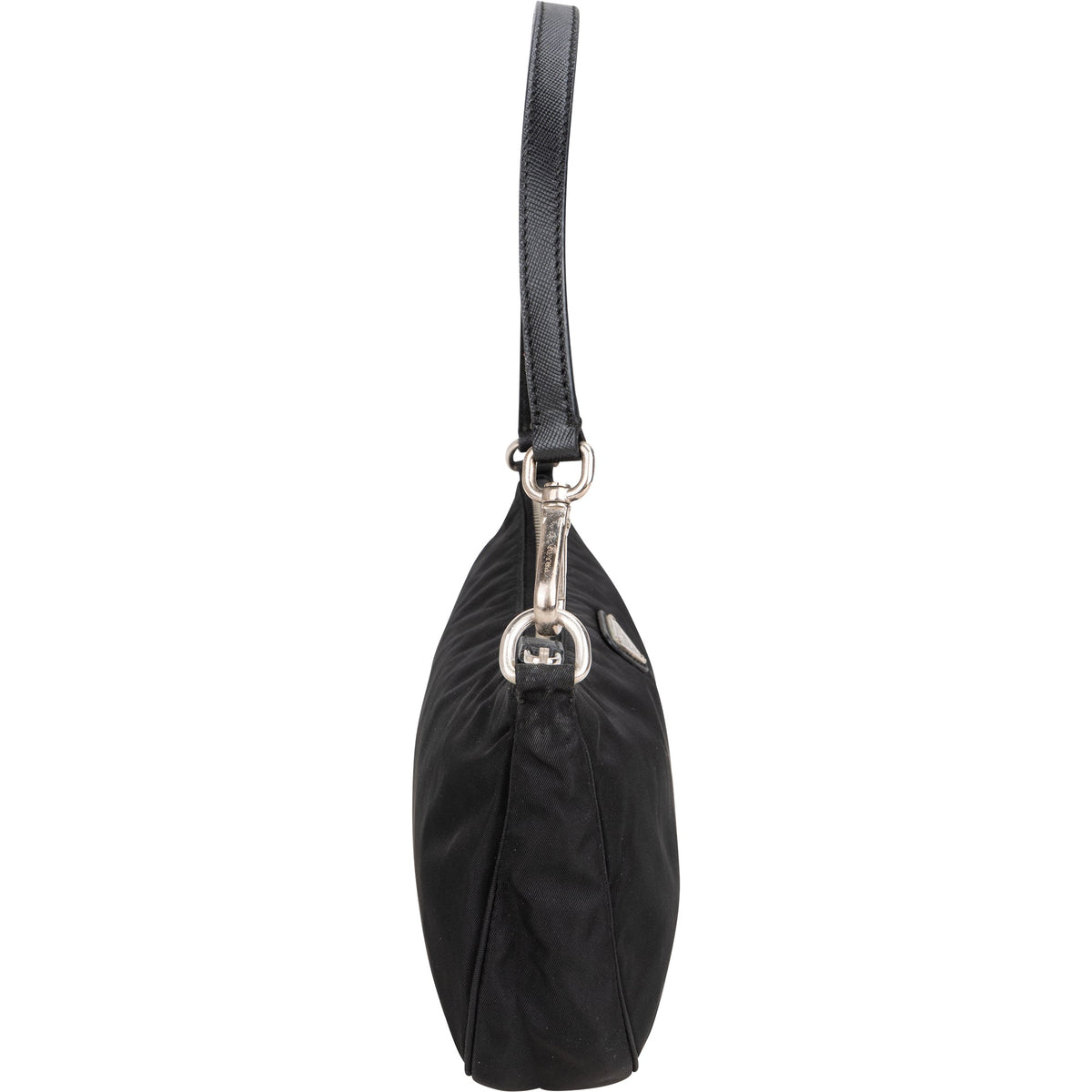 Prada Schwarz Nylon Triangle Schultertasche, Bild 3 von 10
