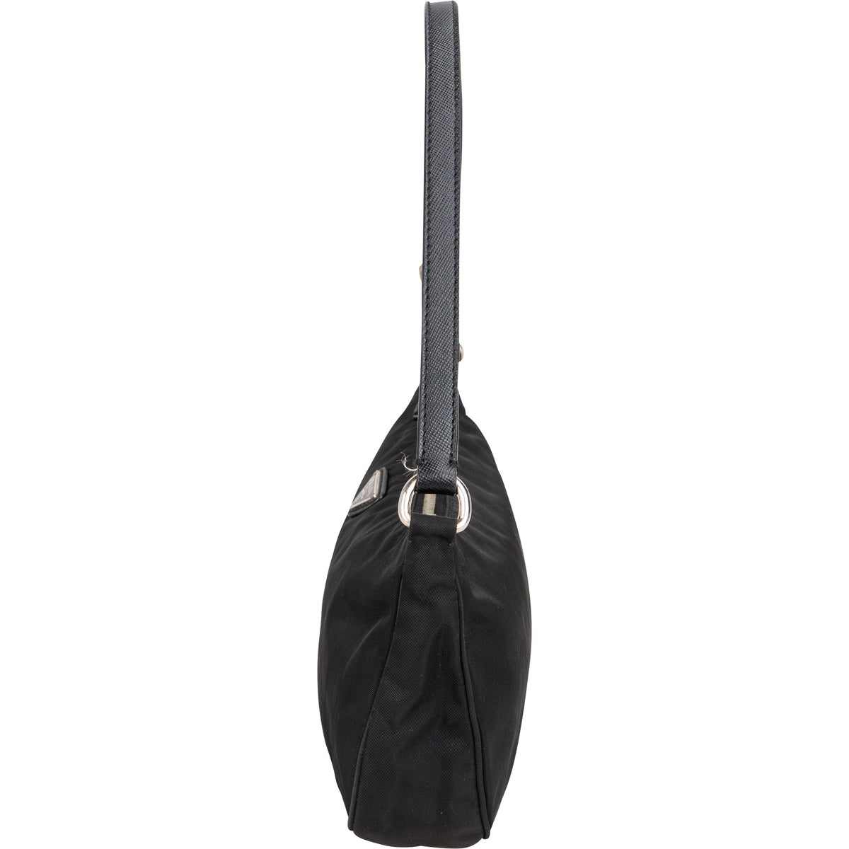 Prada Schwarz Nylon Triangle Schultertasche, Bild 5 von 10