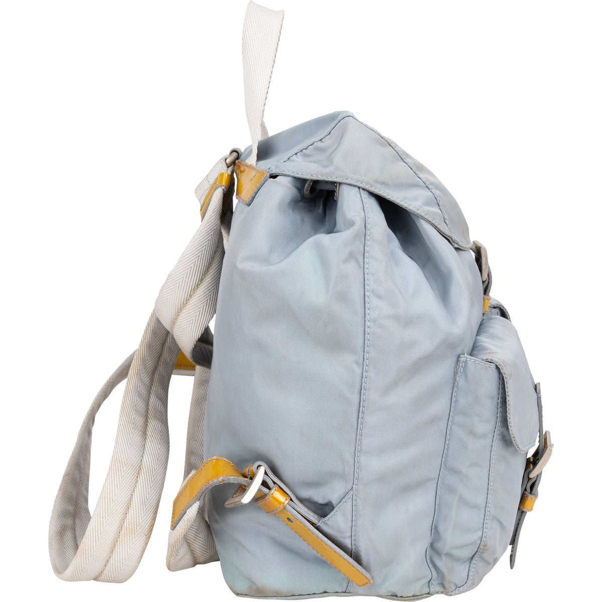 Prada Blau Nylon Triangle Rucksack, Bild 2 von 10