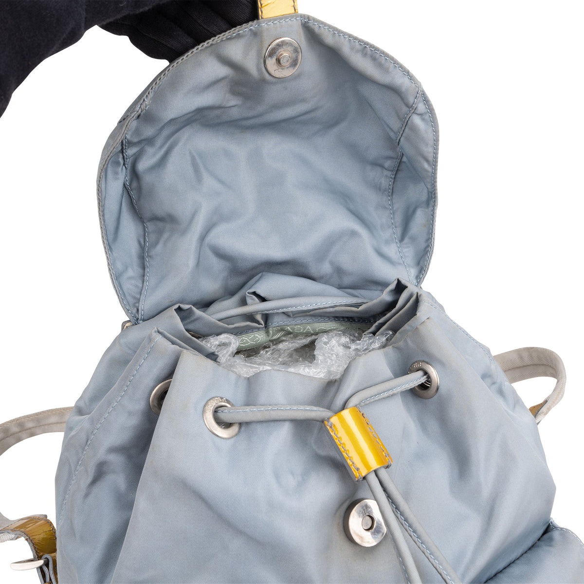 Prada Blau Nylon Triangle Rucksack, Bild 7 von 10