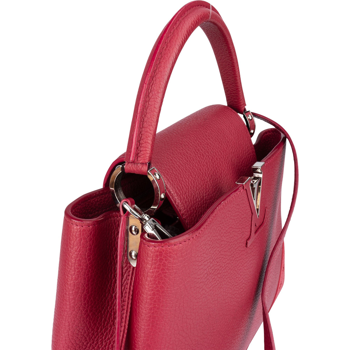 Louis Vuitton Taurillon lederen Capucines MM handtas
