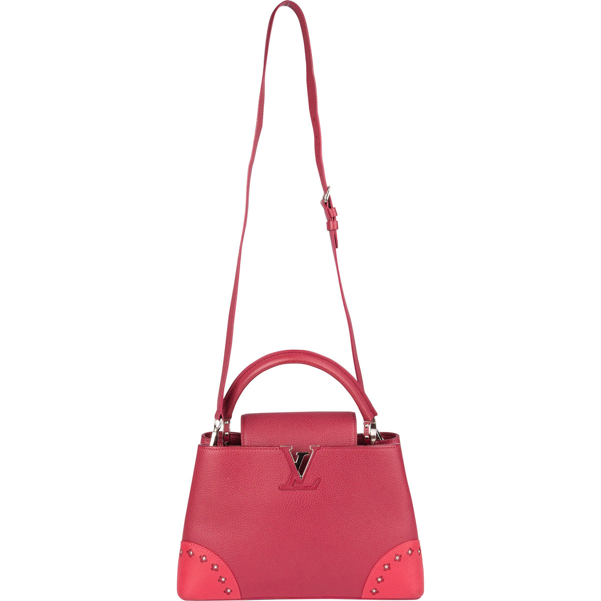 Louis Vuitton Taurillon lederen Capucines MM handtas