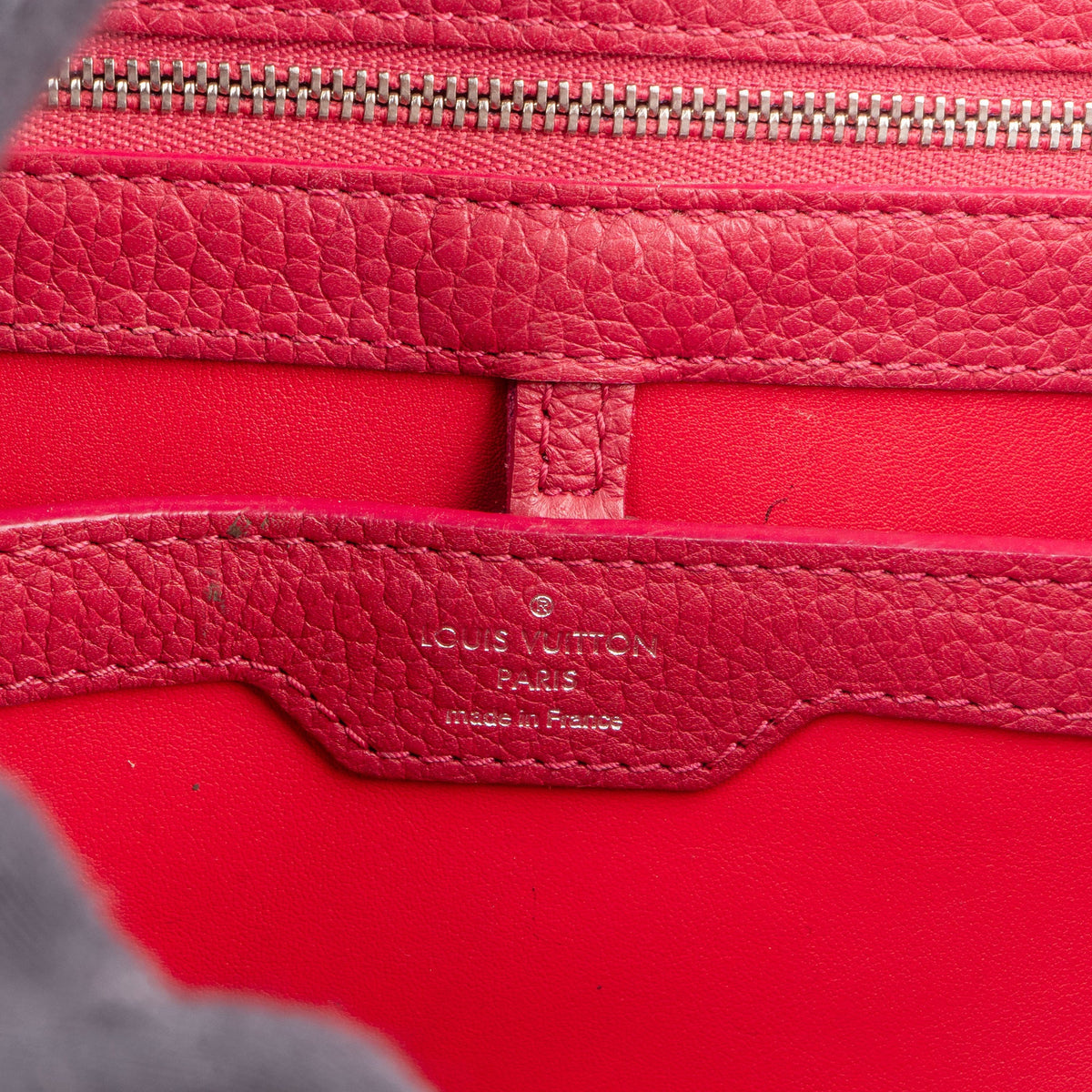 Louis Vuitton Taurillon lederen Capucines MM handtas