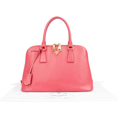 Prada Pink Saffiano Leather Promenade Handbag