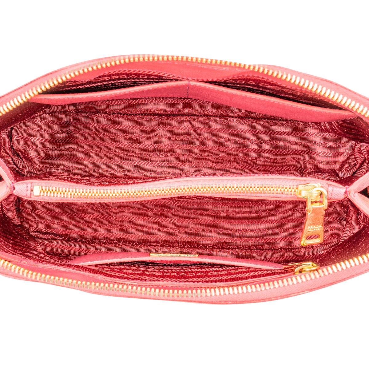 Prada Pink Saffiano Leather Promenade Handbag