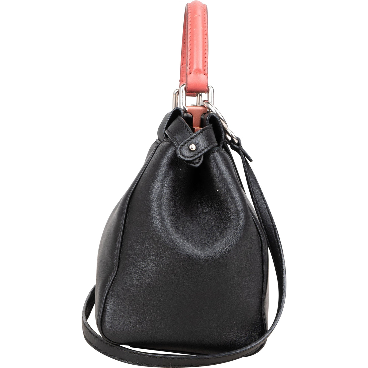 Sac à main Peekaboo Fendi en cuir noir