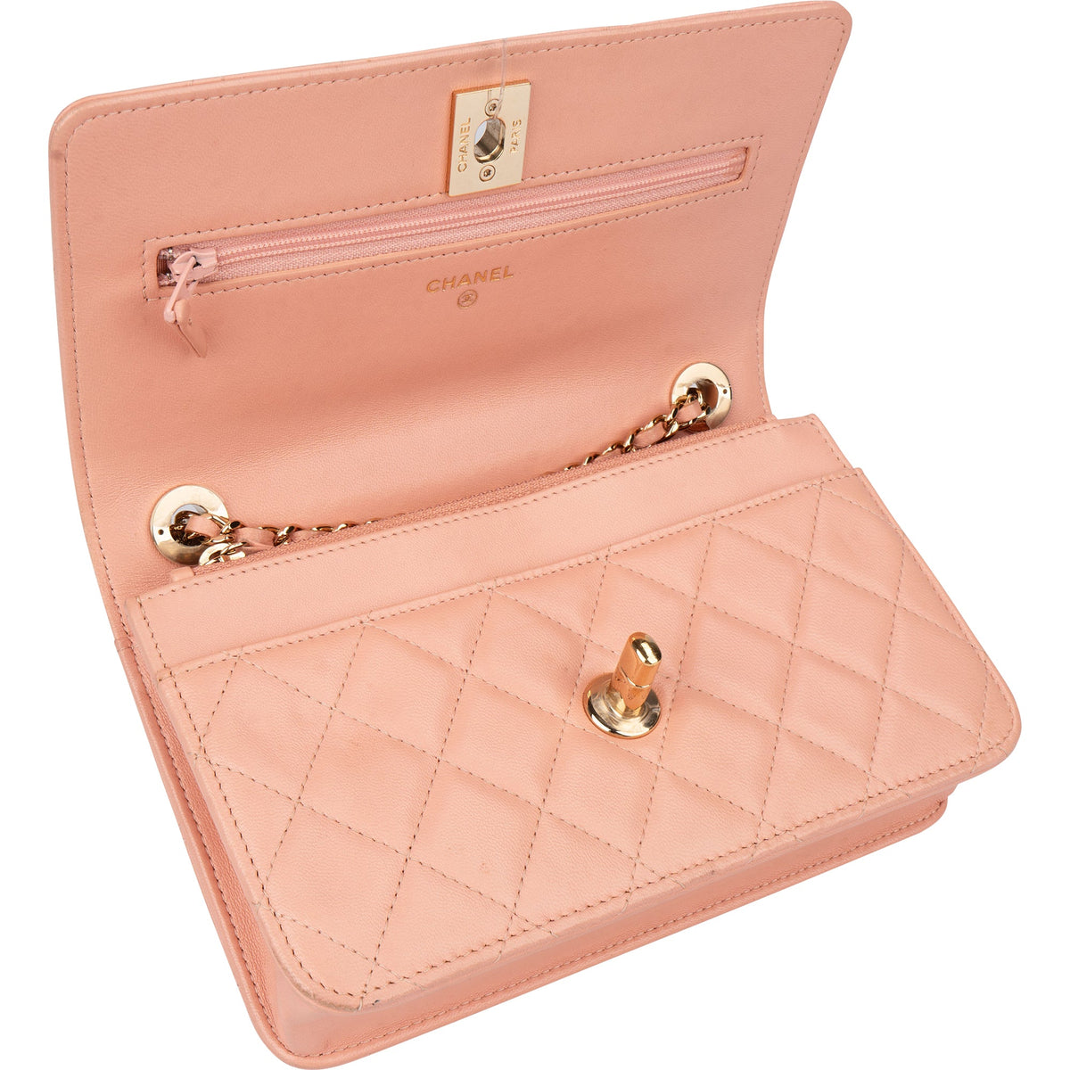 Chanel Lammleder Trendy Wallet on Chain Umhängetasche, Bild 13 von 17
