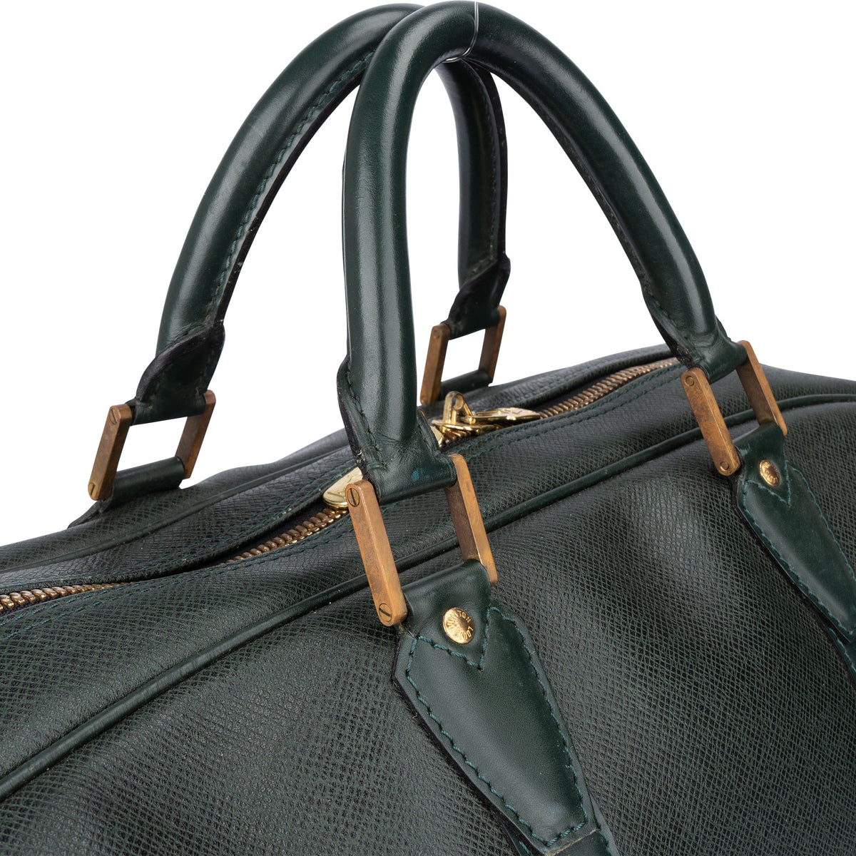 Louis Vuitton Kendall 45 aus grünem Taiga-Leder – Ansicht 2