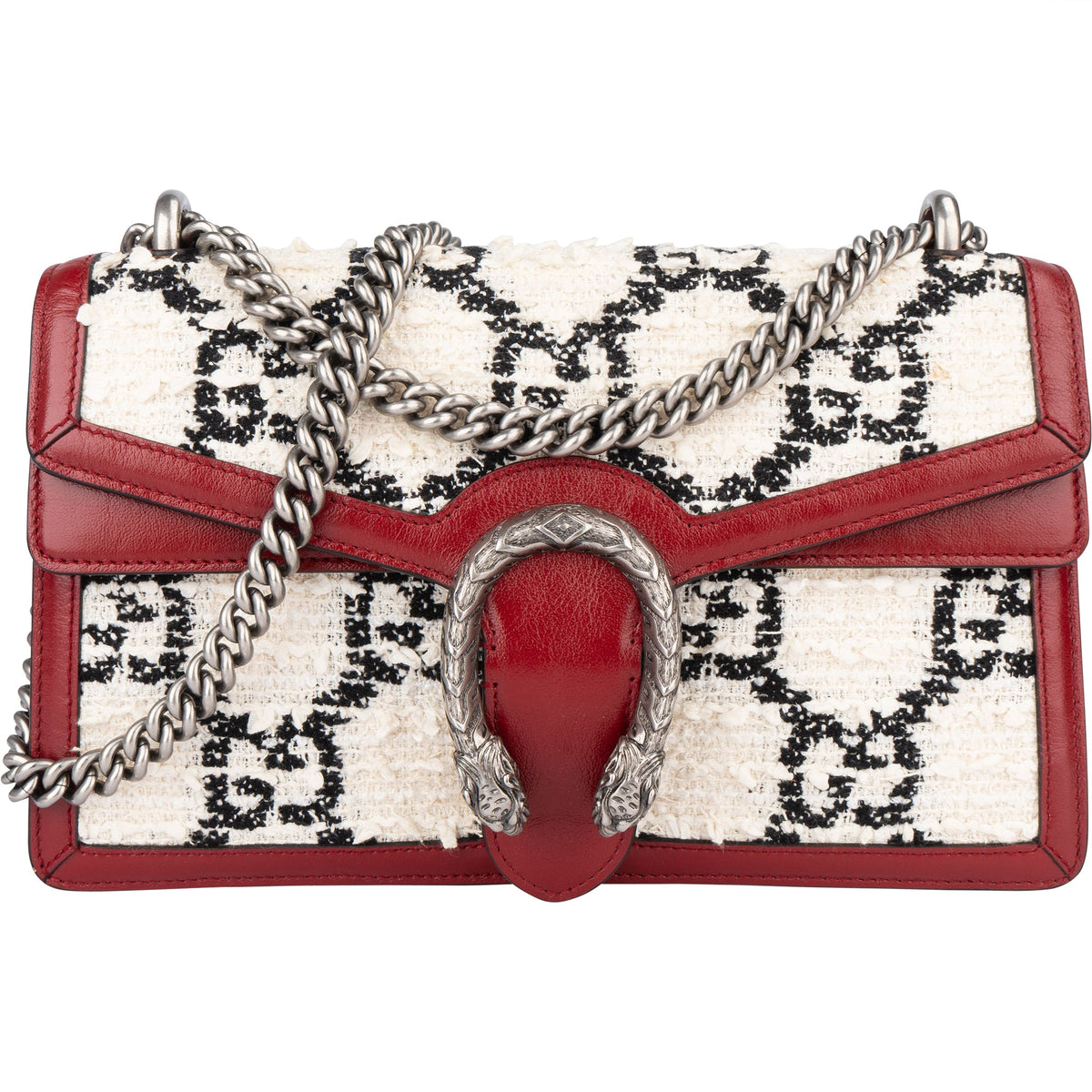 Sac à bandoulière Dionysus en tweed monogramme GG de Gucci