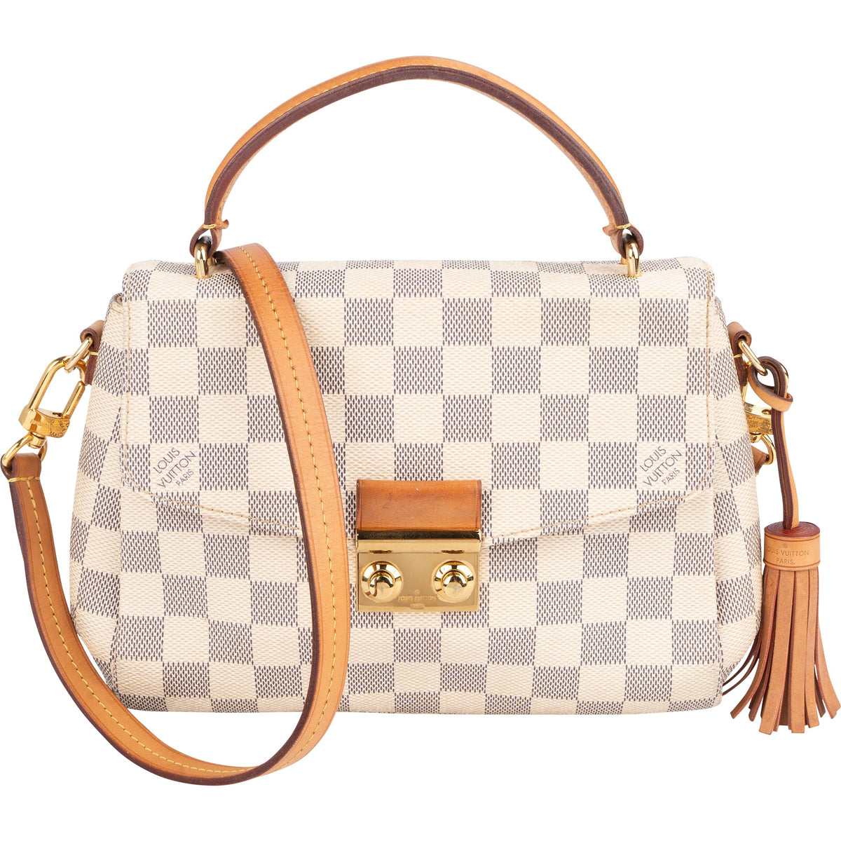 Borsa Louis Vuitton modello Croisette in tela Monogram Damier Azur