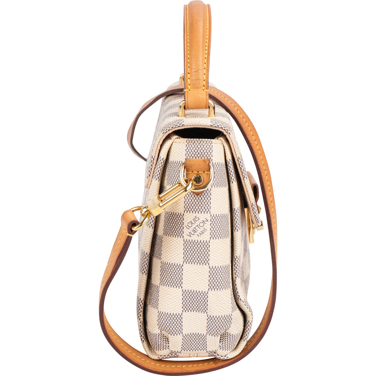 Borsa Louis Vuitton modello Croisette in tela Monogram Damier Azur