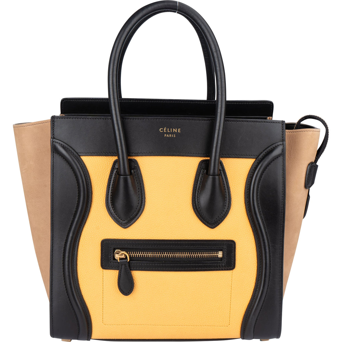 Borsa a mano Céline Luggage in pelle tricolore