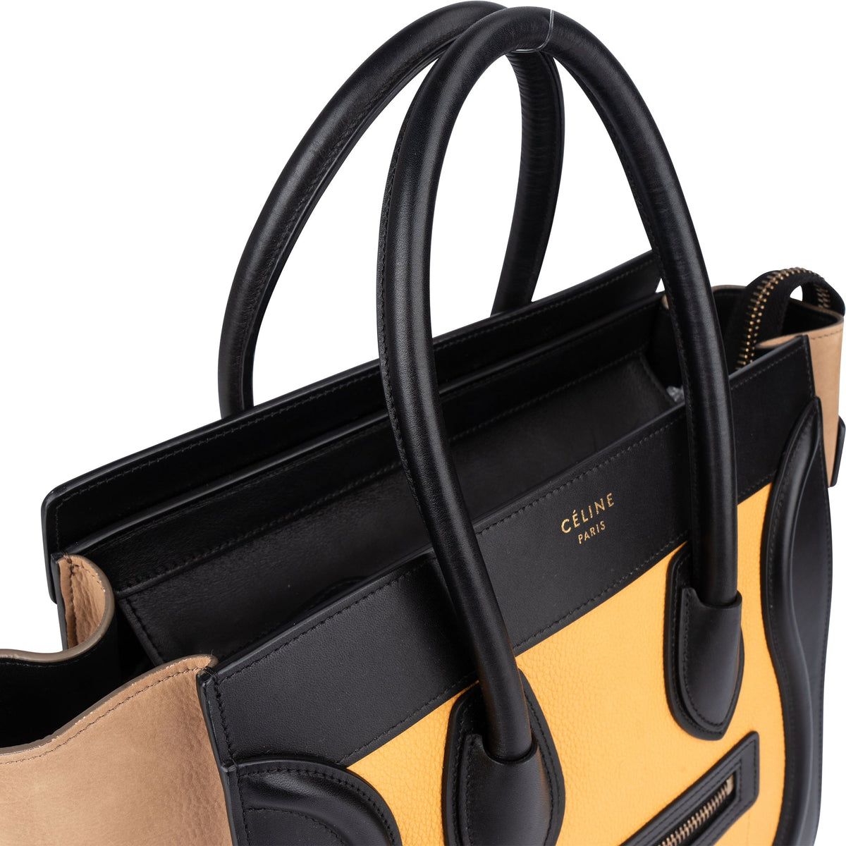 Borsa a mano Céline Luggage in pelle tricolore