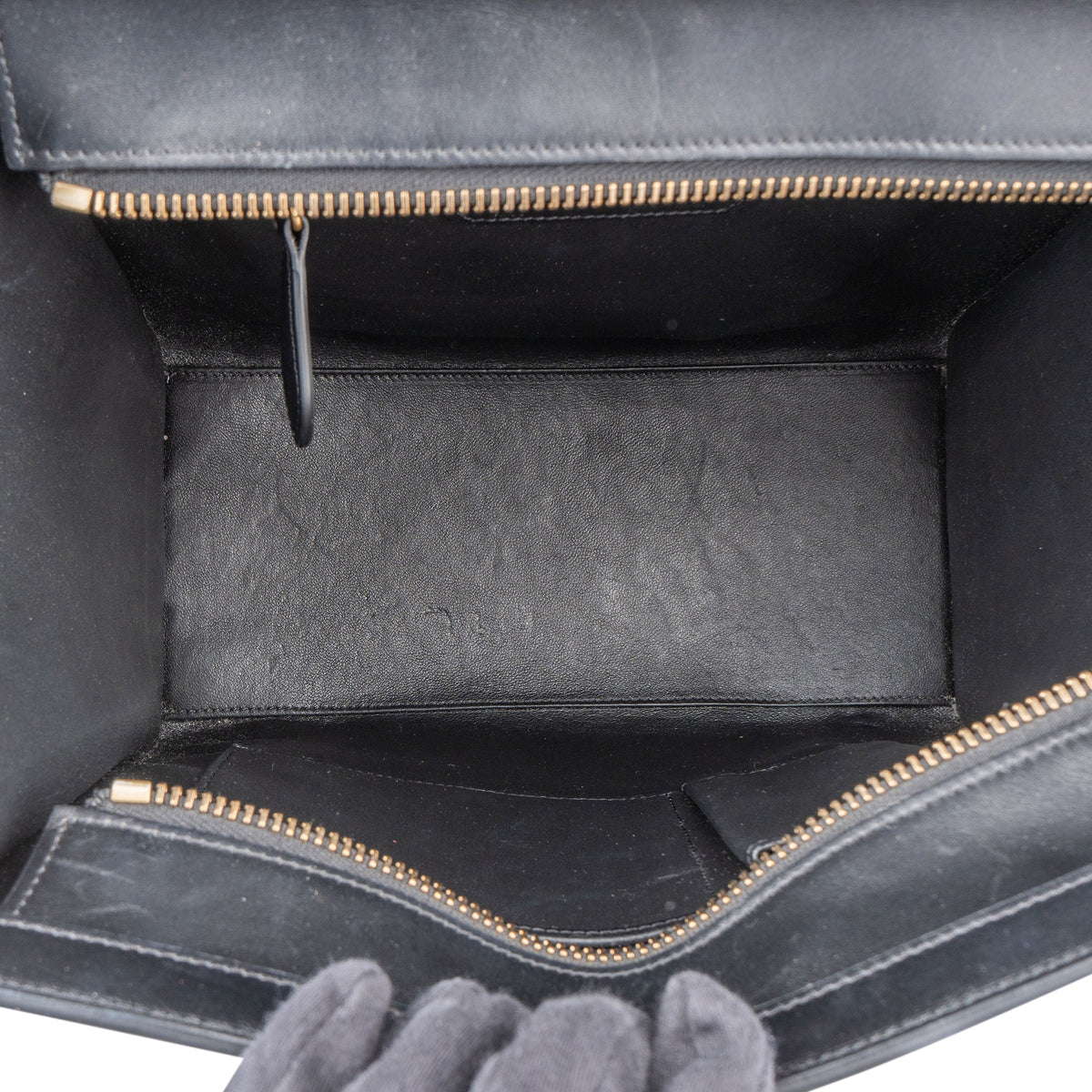 Borsa a mano Céline Luggage in pelle tricolore