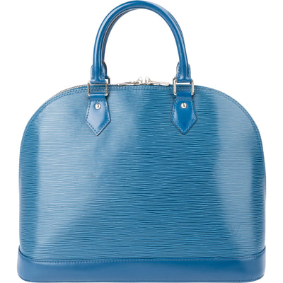 Louis Vuitton Alma GM-handtas van blauw Epi-leer