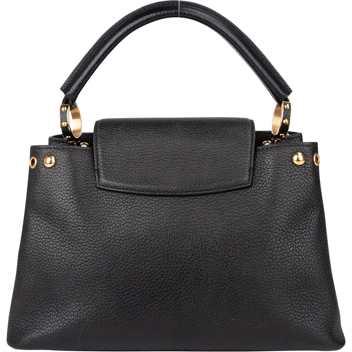 Sac à main Louis Vuitton Pins Capucines PM en cuir taurillon noir