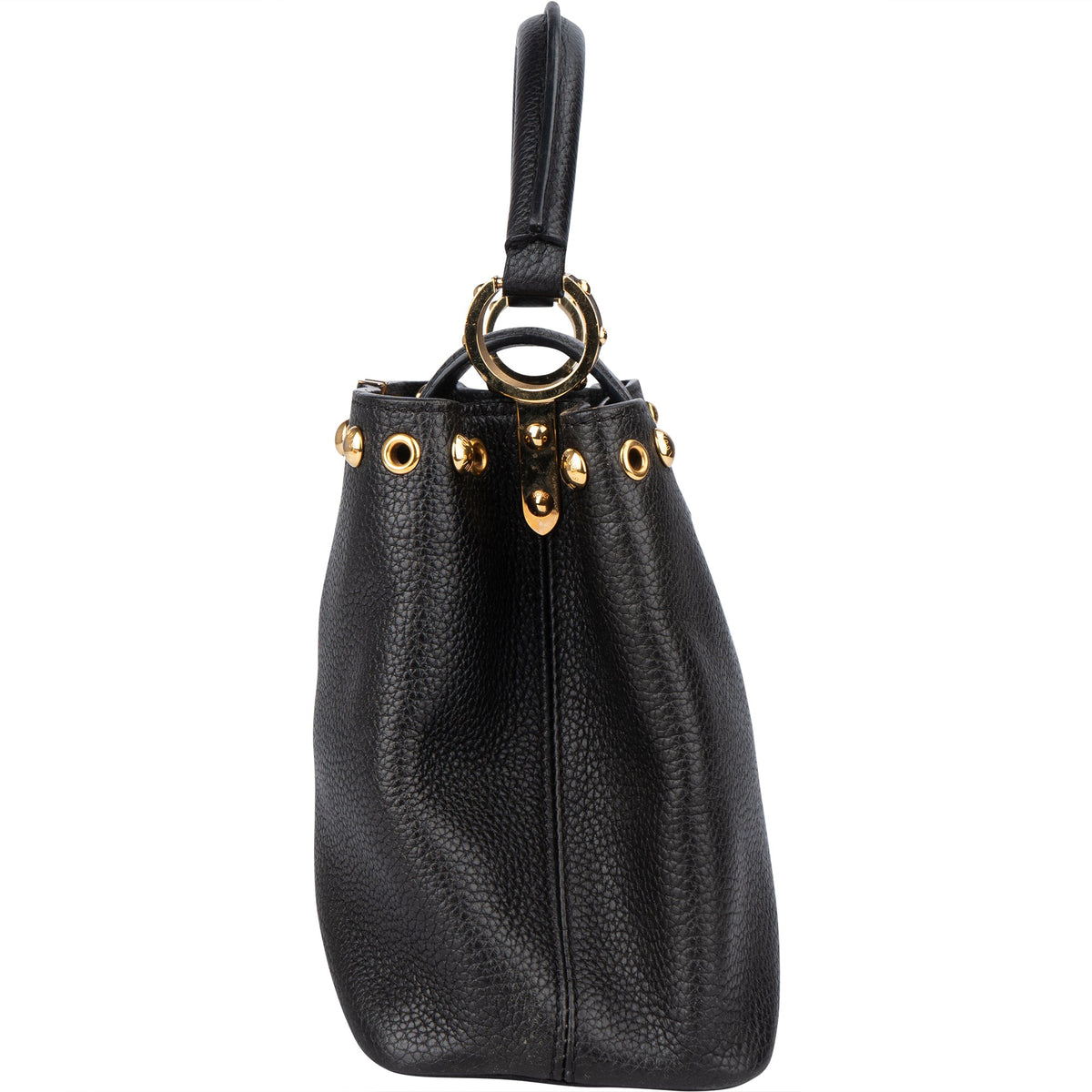 Sac à main Louis Vuitton Pins Capucines PM en cuir taurillon noir