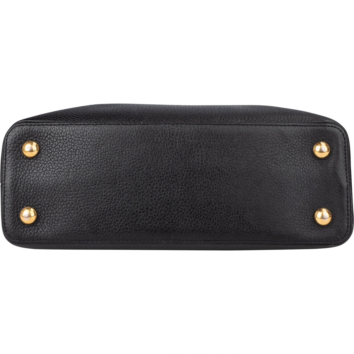 Sac à main Louis Vuitton Pins Capucines PM en cuir taurillon noir
