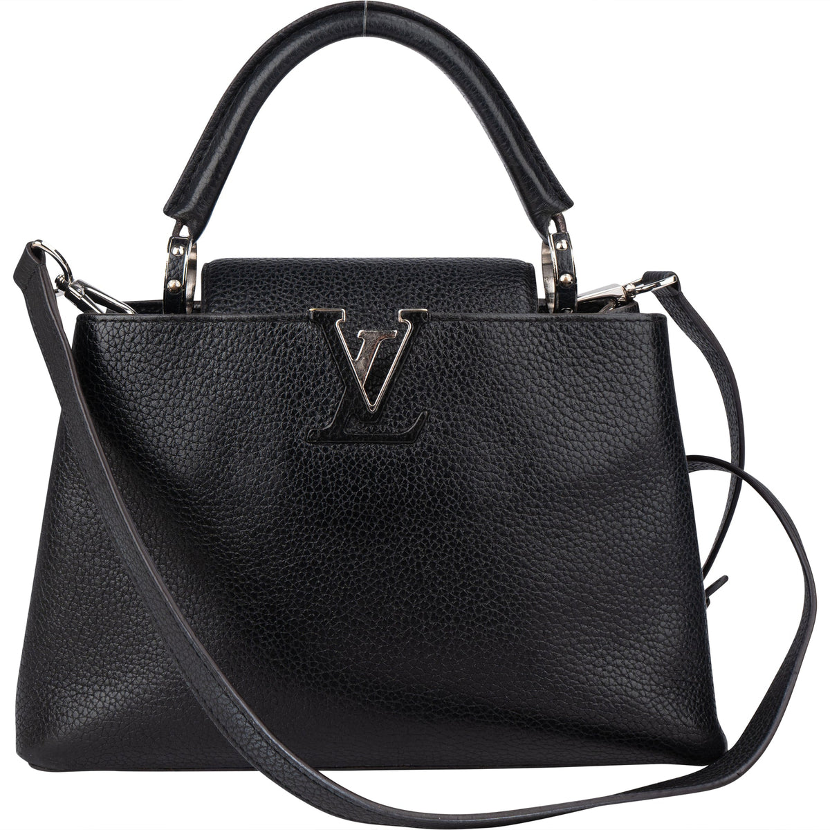 Sac à main Capucines BB en cuir Taurillon noir Louis Vuitton