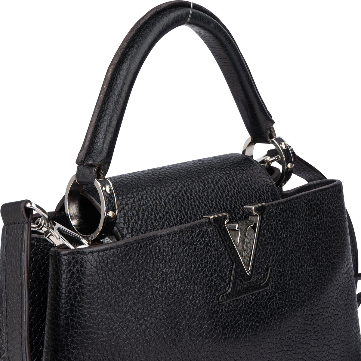 Sac à main Capucines BB en cuir Taurillon noir Louis Vuitton