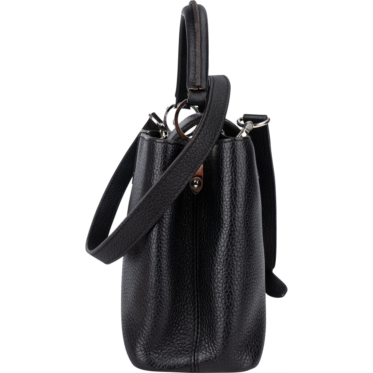 Sac à main Capucines BB en cuir Taurillon noir Louis Vuitton
