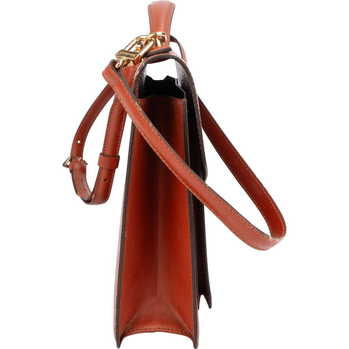 Louis Vuitton Monceau aus cognacfarbenem Epi-Leder – Ansicht 4