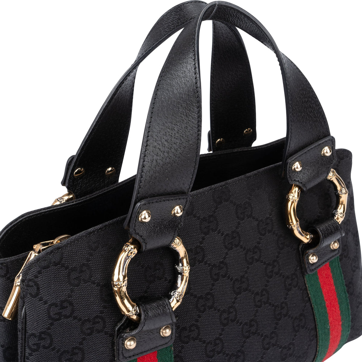 Gucci GG Monogram Bamboo Handtasche, Bild 3 von 12