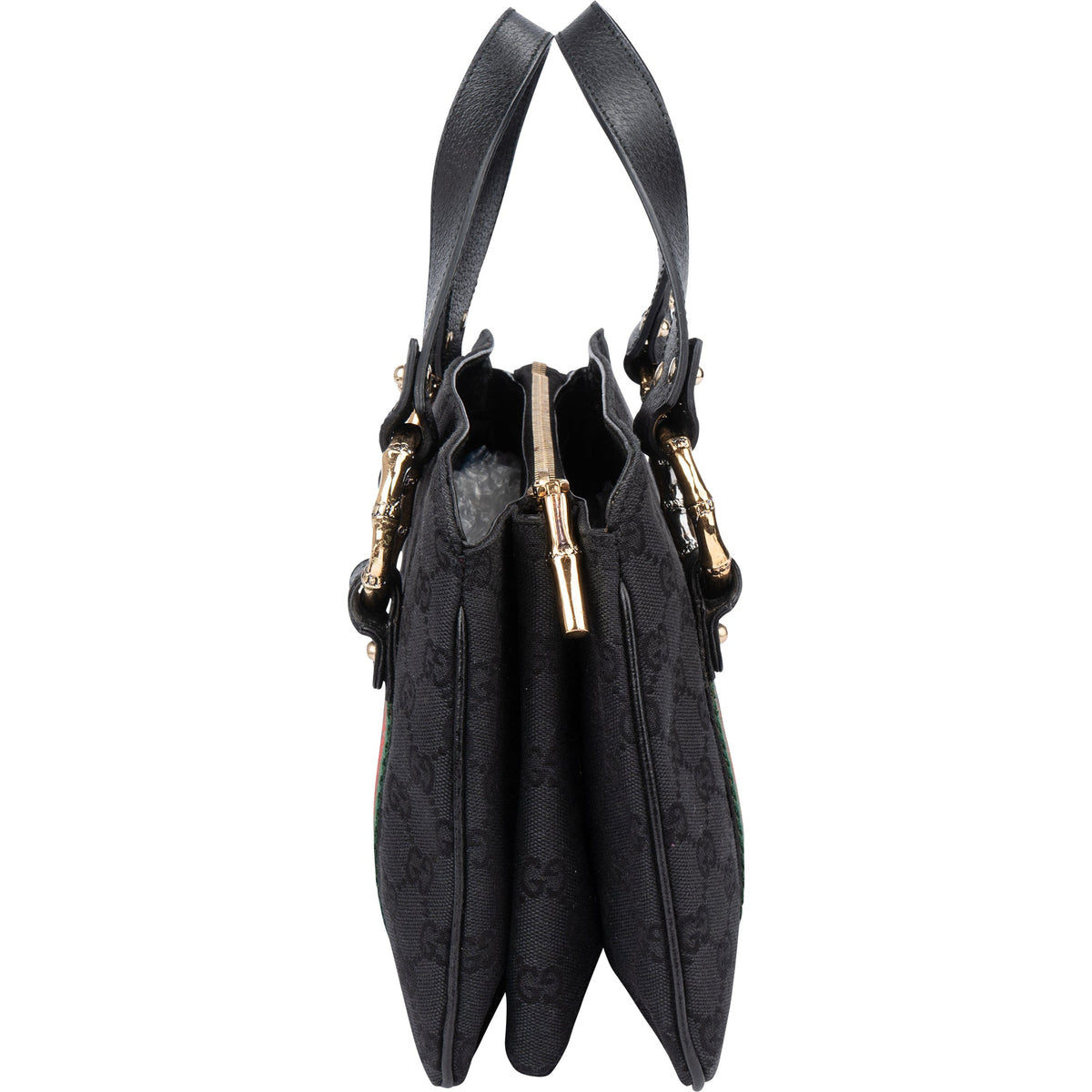 Gucci GG Monogram Bamboo Handtasche, Bild 4 von 12