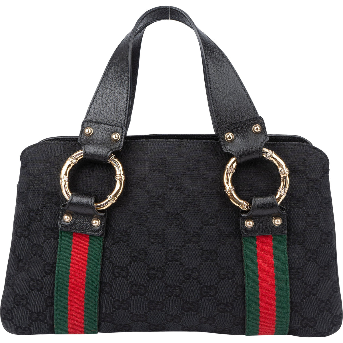 Gucci GG Monogram Bamboo Handtasche, Bild 5 von 12