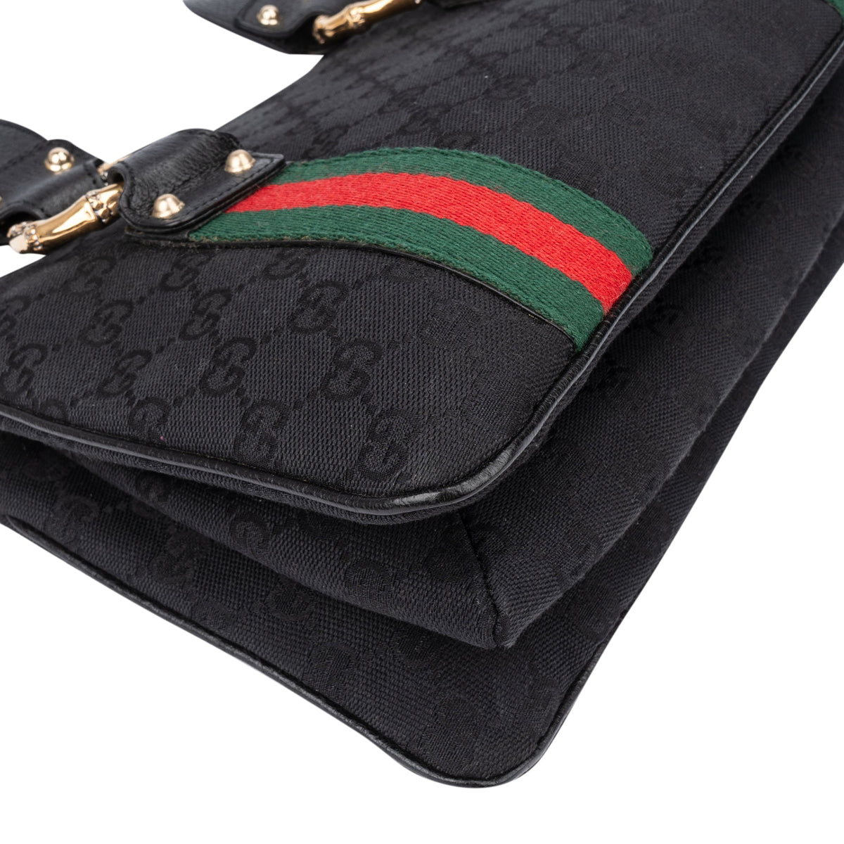 Gucci GG Monogram Bamboo Handtasche, Bild 8 von 12