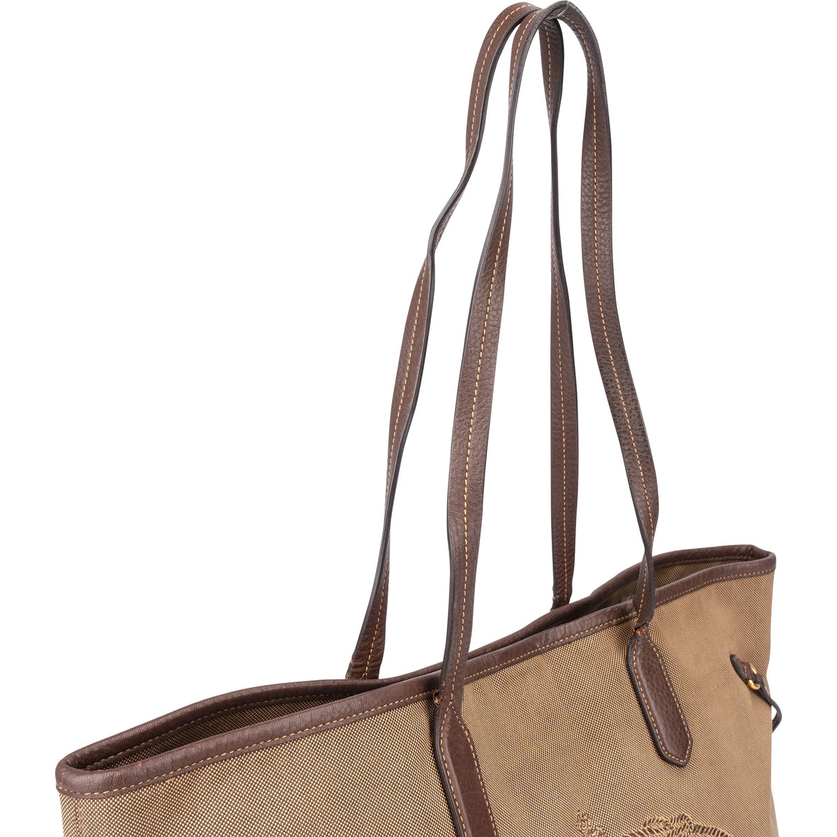 Prada City aus braunem Jacquard – Ansicht 2