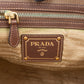Prada City aus braunem Jacquard – Ansicht 9