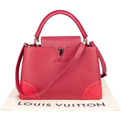 Louis Vuitton Limited Edition Pink Taurillon Capucines MM Handbag