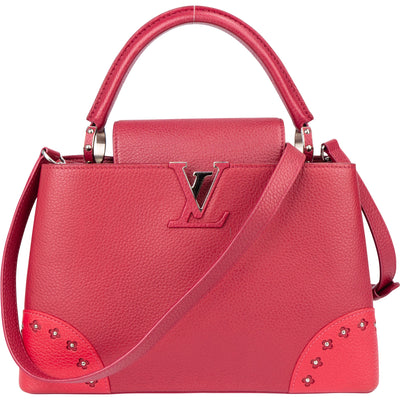 Louis Vuitton Limited Edition Pink Taurillon Capucines MM Handbag