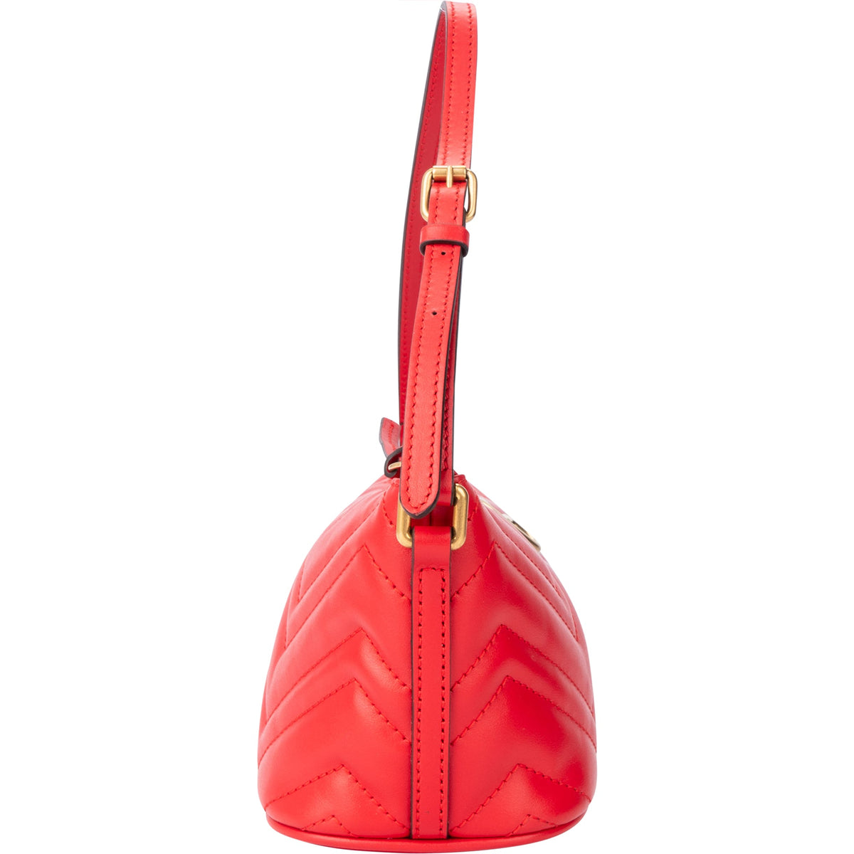 Borsa a spalla Marmont in pelle rossa Gucci