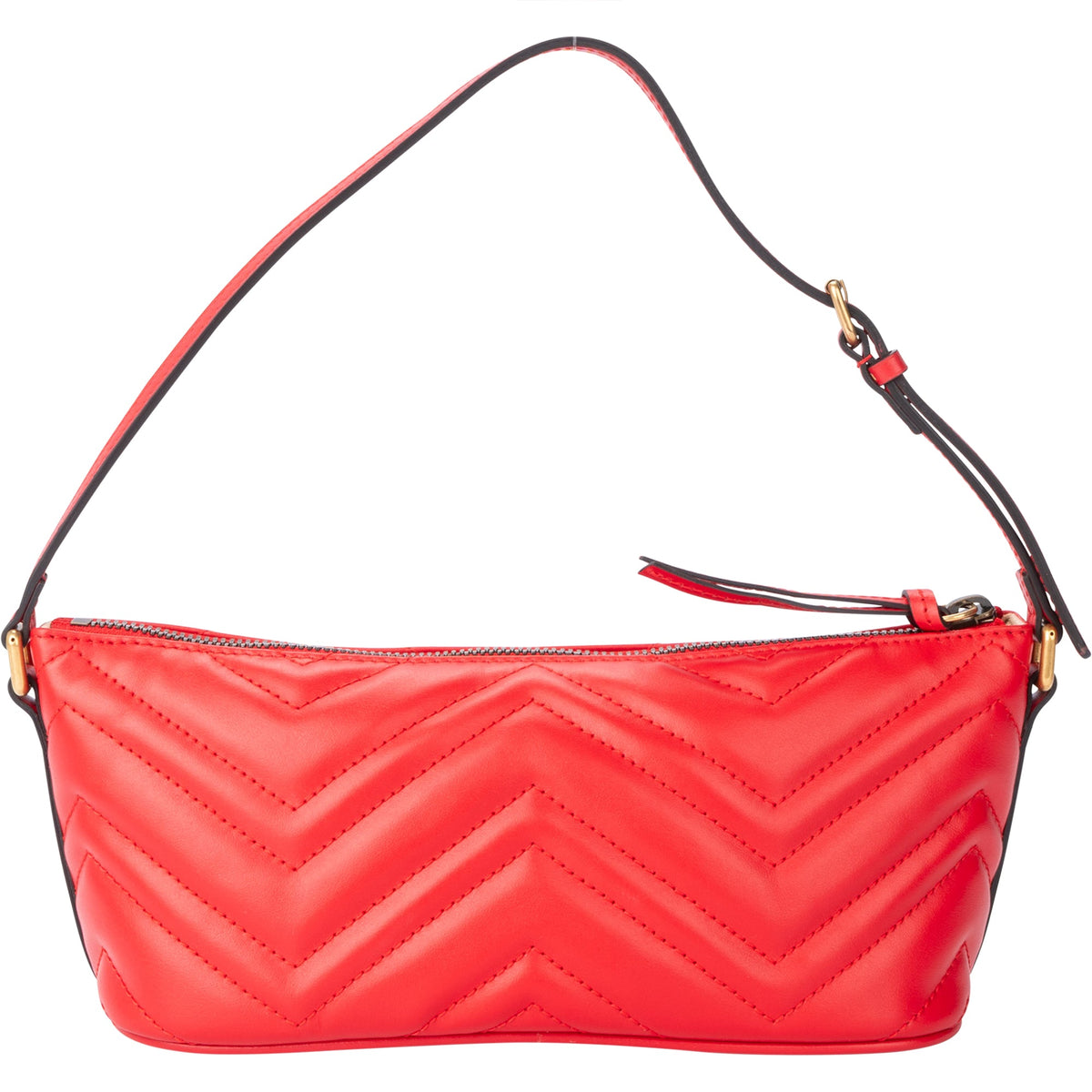 Borsa a spalla Marmont in pelle rossa Gucci