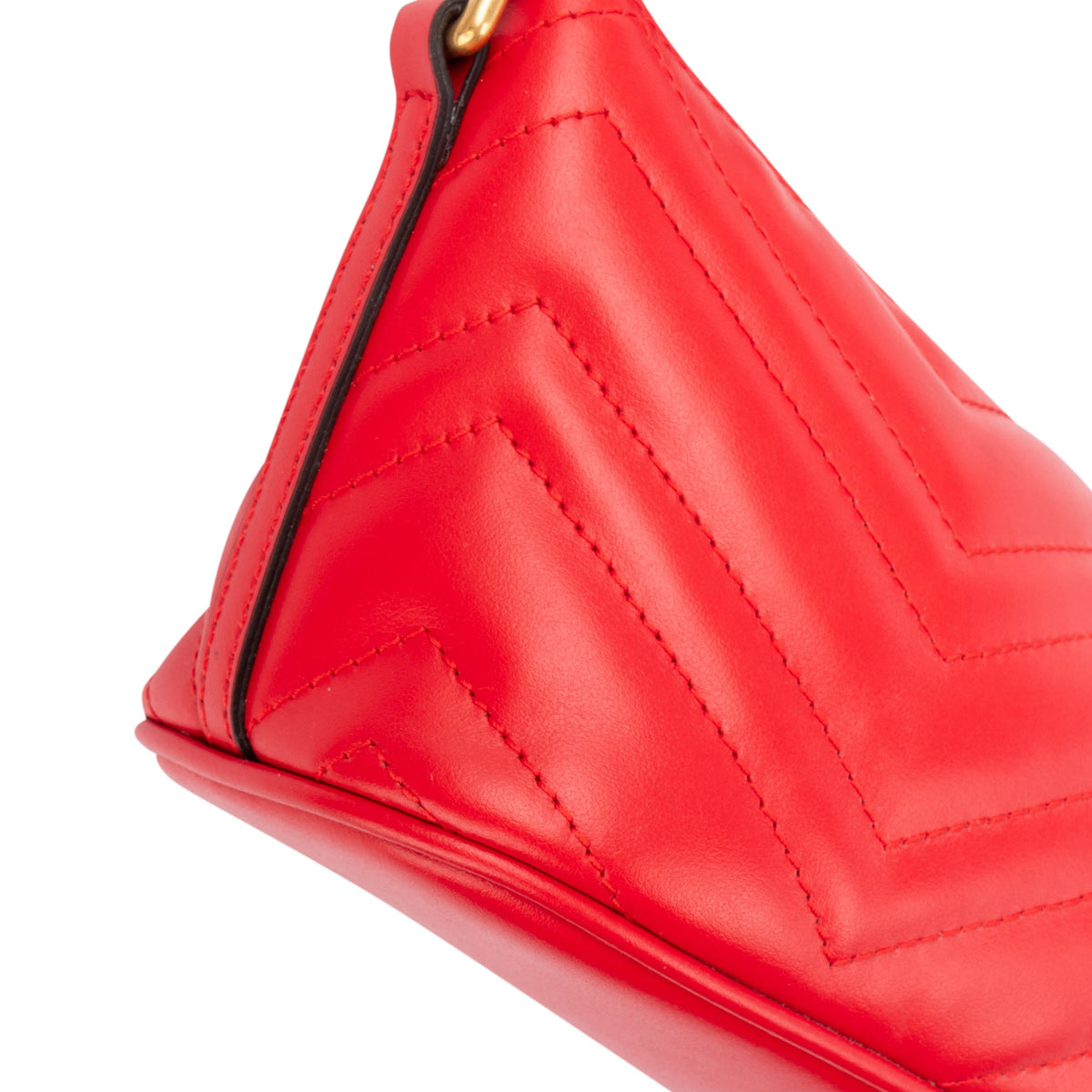 Borsa a spalla Marmont in pelle rossa Gucci