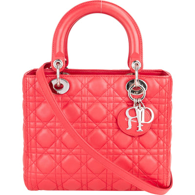 Christian Dior Quilted Leather Lady Dior Handbag